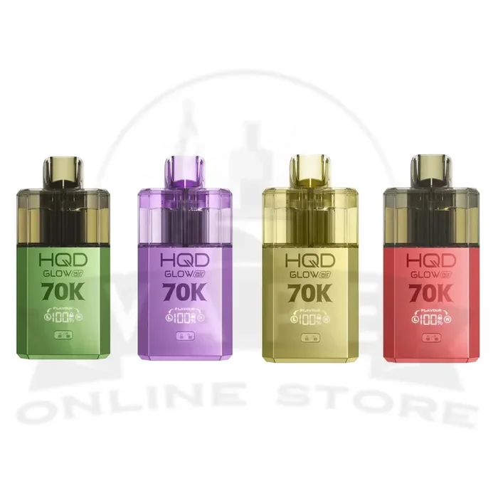 Box Of 10 HQD Glow Air 70K Puffs Pod Vape Kit