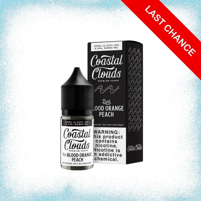 Coastal Clouds Premium Vapor Coastal Clouds Salt Iced 30ml Blood Orange Peach 35mg