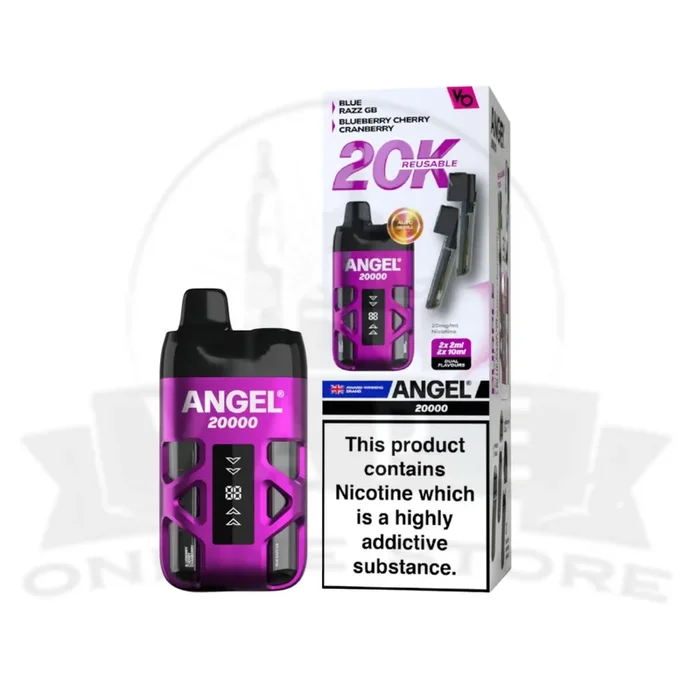 Purple Edition Vapes Bars Angel 20000 Vape Prefilled Pod Kit