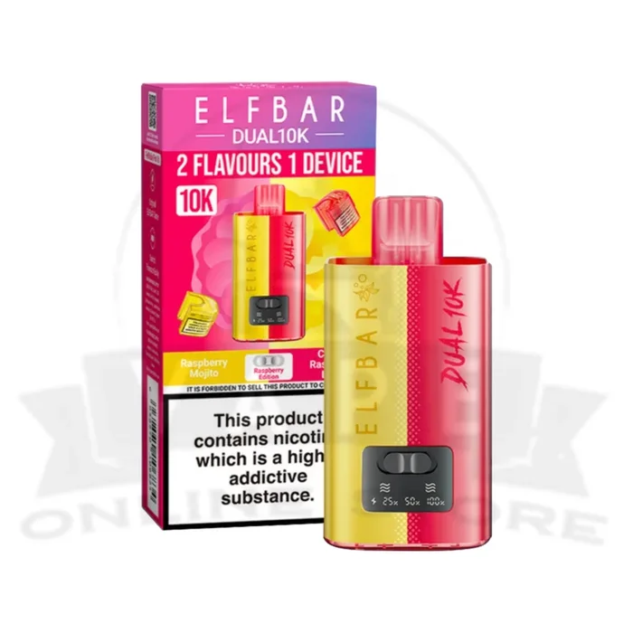 Raspberry Edition Elf Bar Dual 10K Puffs Disposable Pod Kit