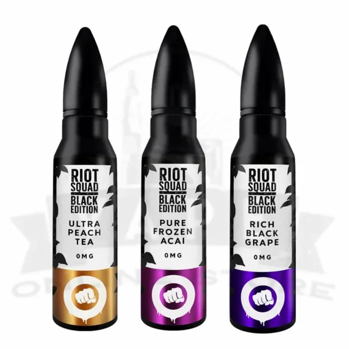 Riot Squad Black Edition 50ml ShortfillElectronic Cigarettes
