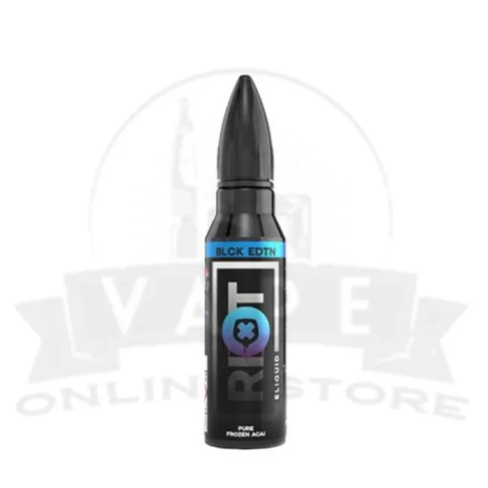 Riot Squad Black Edition Pure Frozen Acai 50ml Shortfill E-Liquid