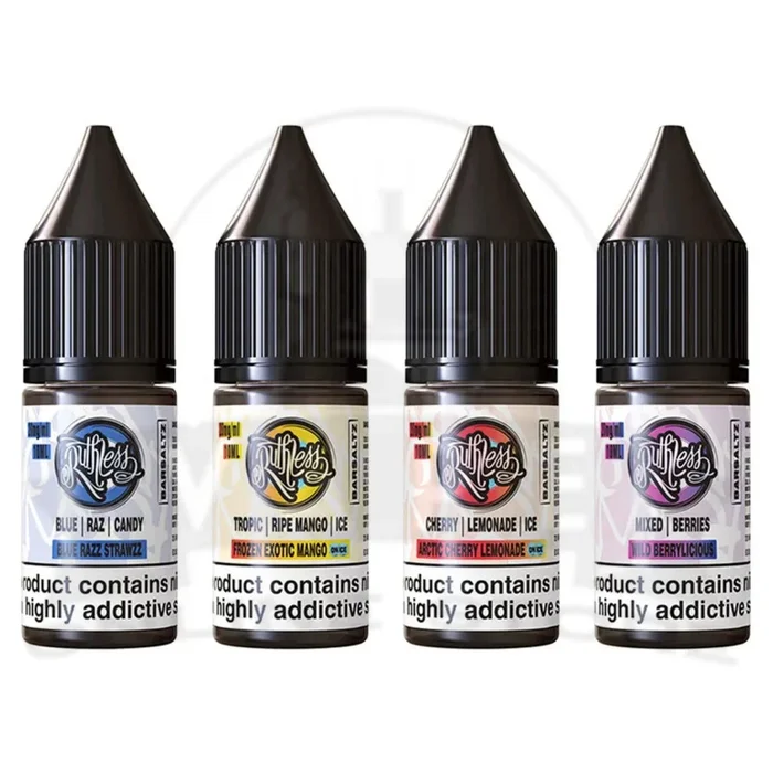 Ruthless Bar Salts 10ml Nic Salts E-Liquid