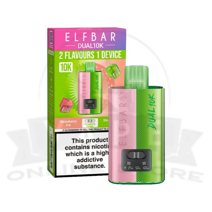 Strawberry Edition Elf Bar Dual 10K Puffs Disposable Pod Kit